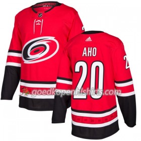 Carolina Hurricanes Sebastian Aho 20 Adidas 2017-2018 Rood Authentic Shirt - Mannen